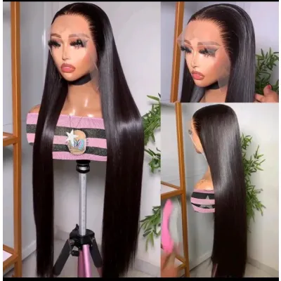 32-Inch 13x4 SDD bone straight human hair.