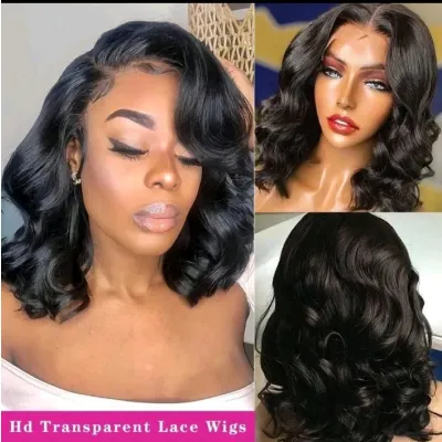 16-inch super double drawn / 200% HD human hair wigs